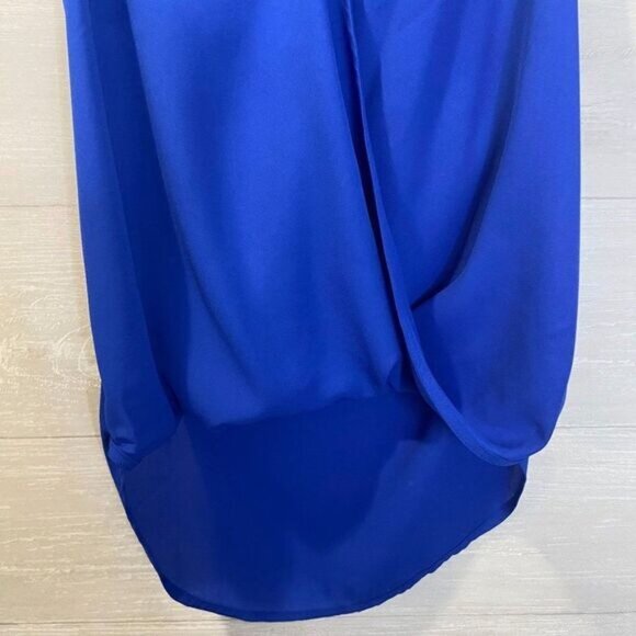 Women's Draped Wrap Tank Tops Halter‎ Neck  Sexy Bubble Hem Camisole Tops - Picture 6 of 6